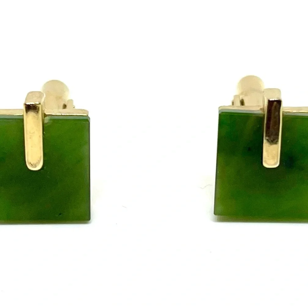 Christian Dior Jade Cuff Links - Picture 2 of 4